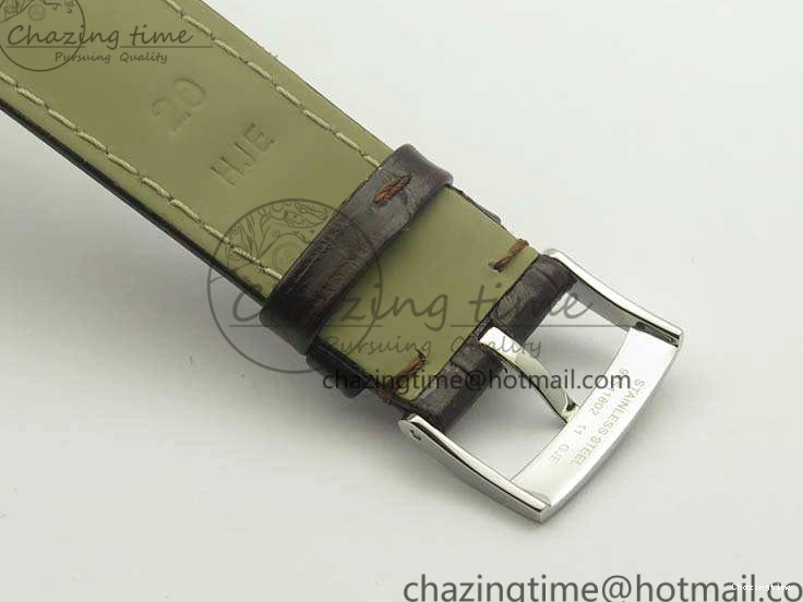 0107 De Ville Prestige Real Power Reserve SS TW 1:1 Best Edition White Dial RG Markers On Leather Strap A Thermal 8089